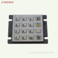 PIN pad de criptografia de acabamento com pincel para quiosque de pagamento